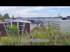 Rumah Kontainer Lipat Prefab Untuk Kantor Sementara Dan Akomodasi Di Lokasi Konstruksi