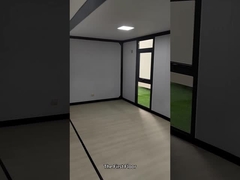 20ft Flat Expandable Shipping Container dinding tirai kaca ODM