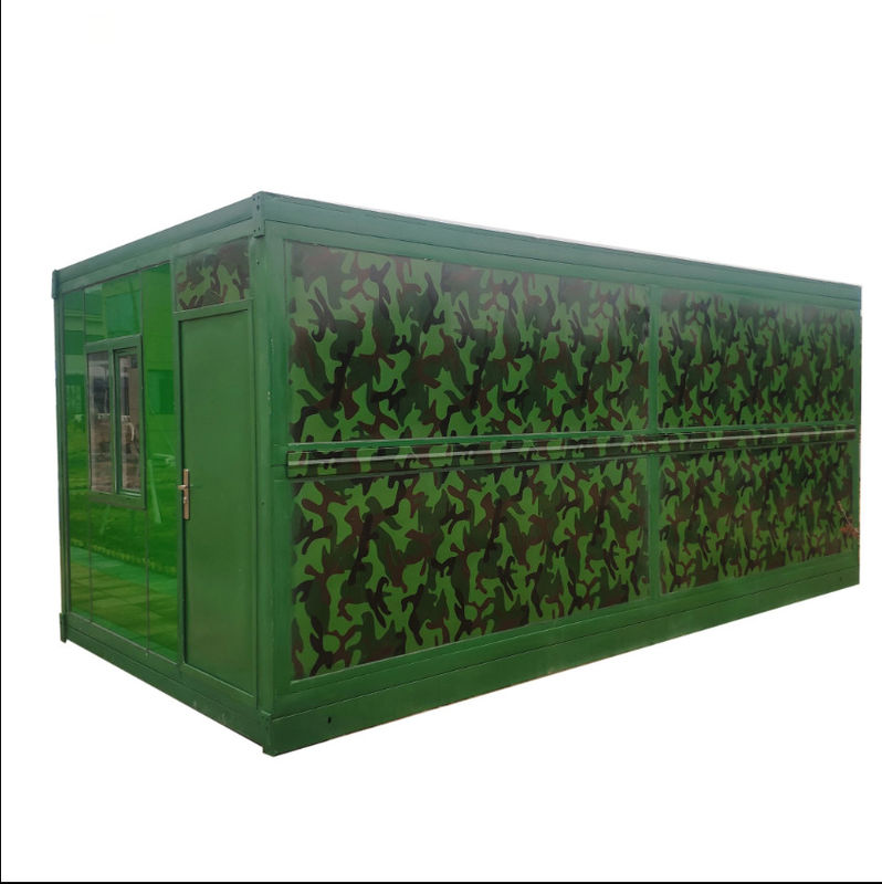Prefab Portable Modular House Container Steel Site Office Container Untuk Army Camping