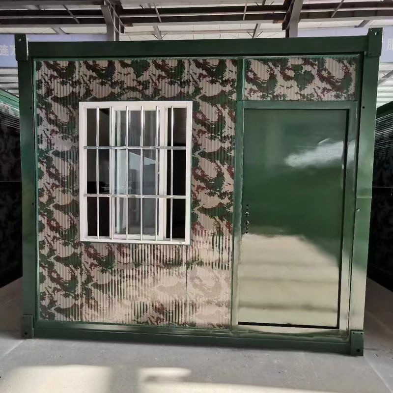 Prefab Portable Modular House Container Steel Site Office Container Untuk Army Camping