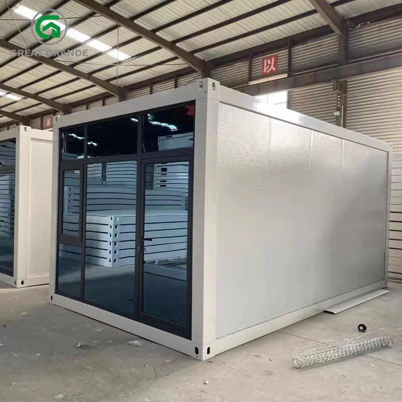 Glass Core Prefab Rumah Kontainer Lipat Yang Dapat Diperluas Untuk Pengiriman Kehidupan Modern