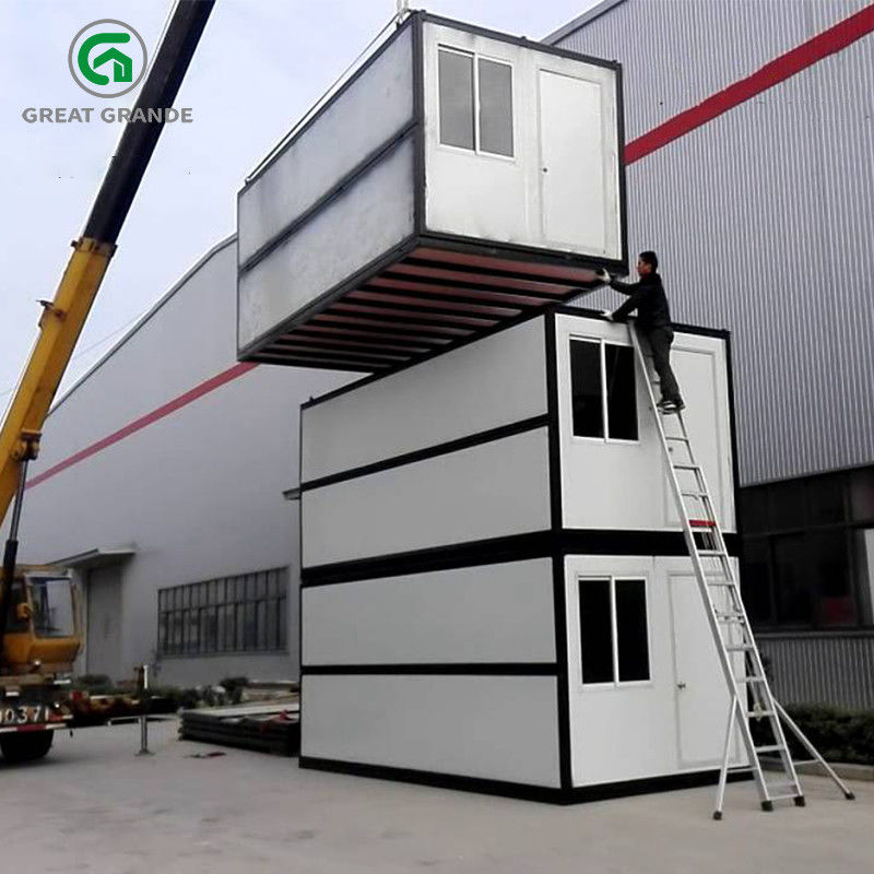 Rumah Kontainer Lipat Prefab Untuk Kantor Sementara Dan Akomodasi Di Lokasi Konstruksi
