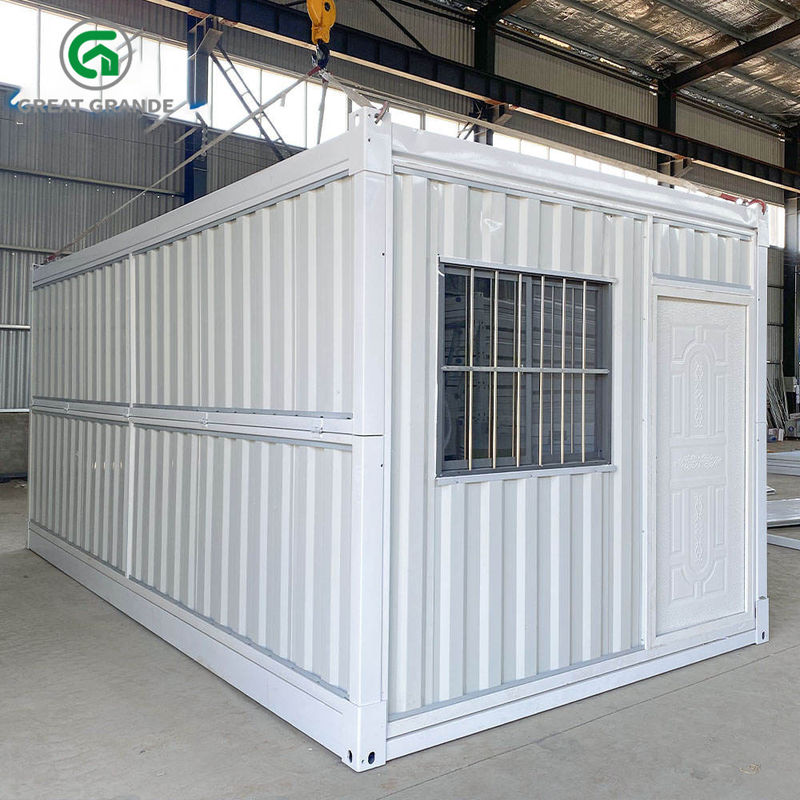 Rumah Kontainer Lipat Prefab Dinding Bergelombang Asrama Situs Wol Batu Isolasi Termal