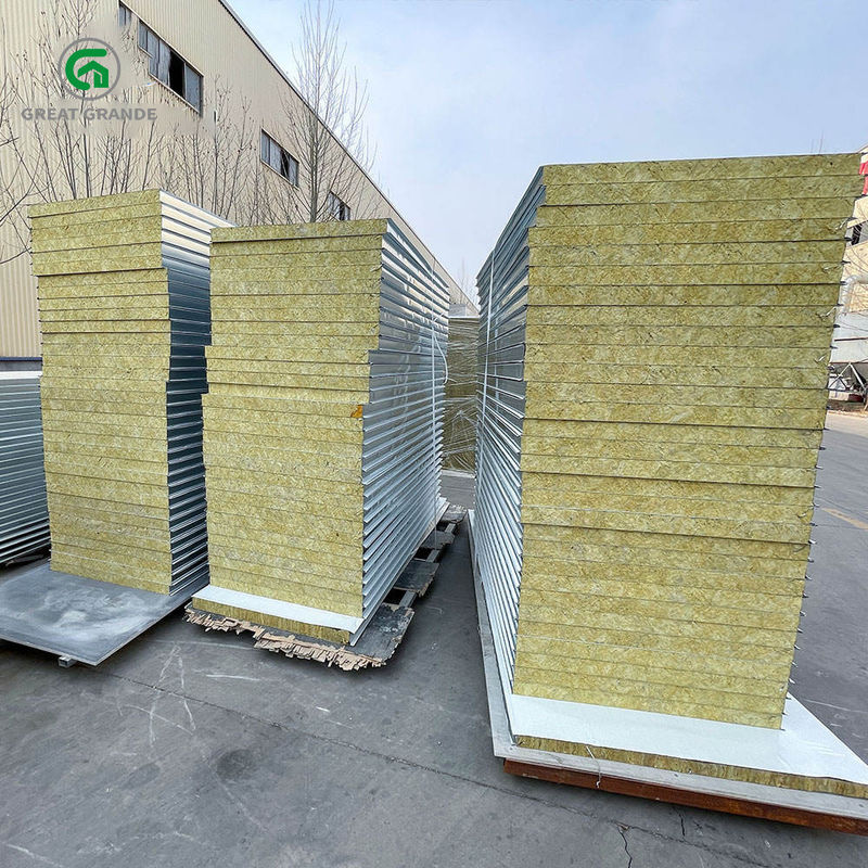 Rumah Kontainer Lipat Prefab Dinding Bergelombang Asrama Situs Wol Batu Isolasi Termal