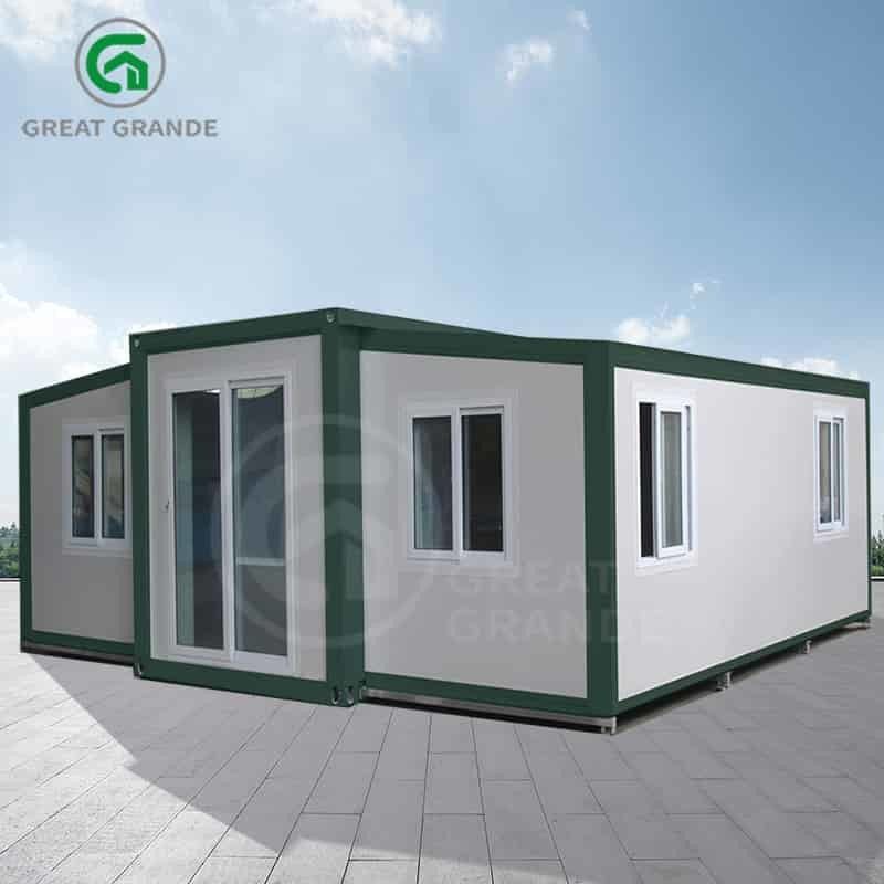 Rumah Modular 20ft yang dapat diperluas Produsen Konstruksi yang kokoh Hidup di luar jaringan Instalasi cepat