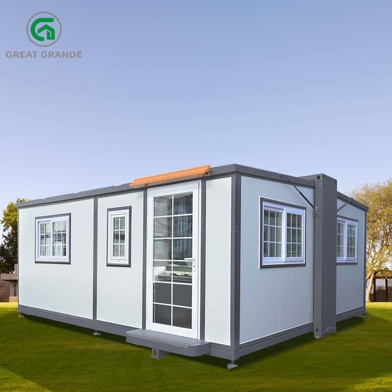 20FT Rumah Expandable Kontainer produsen Mudah untuk bergerak Tiga dalam satu berbagai warna
