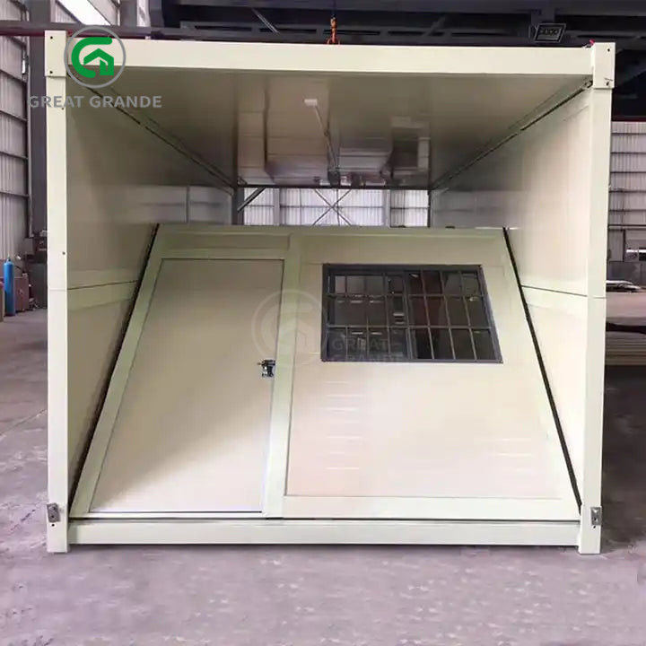 20ft Fold Out Container House Produsen tabung persegi baja galvanis instalasi cepat