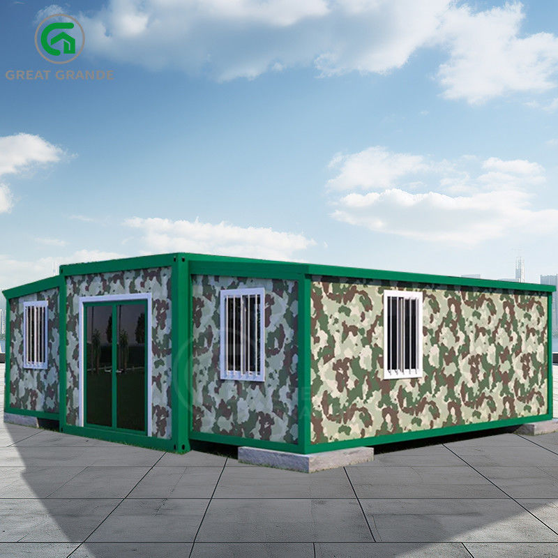 Rumah Prefab yang bisa diperluas Side Top T50 Eps Board Outdoor Height 2.86m Kayu Atau Disesuaikan