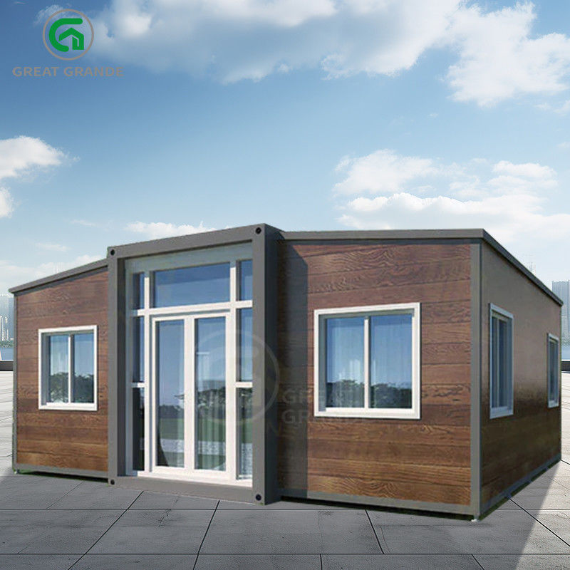 Rumah Prefab yang bisa diperluas Side Top T50 Eps Board Outdoor Height 2.86m Kayu Atau Disesuaikan