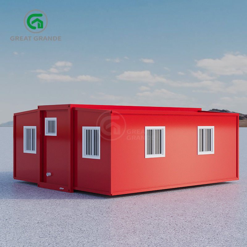 Mudah Instalasi Rumah Prefab yang Dapat Diekskresikan dengan Lantai Kayu Lapis Bambu dan Fitting Shower
