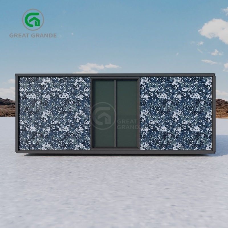 1.0 KN/M2 Load Customized Expandable Container Homes Diangkat Lantai Akses Dengan Kerangka Baja Galvanis
