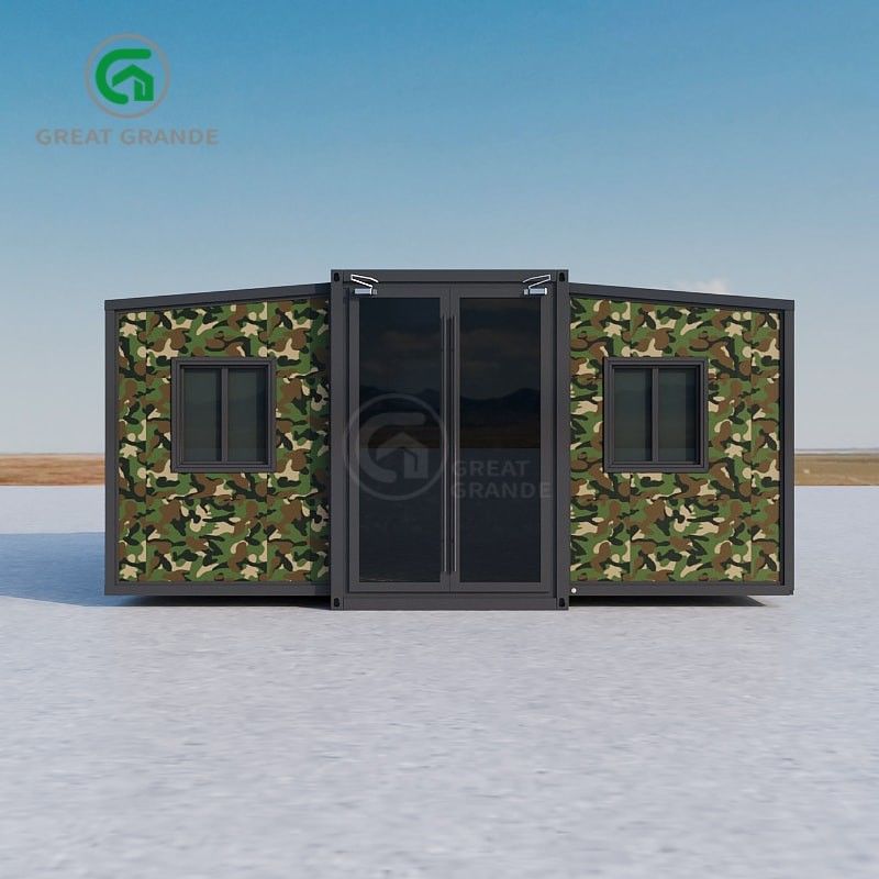 Rumah yang bisa diperluas 5600 mm * 6300 mm * 2250 mm Ruang internal Instalasi cepat