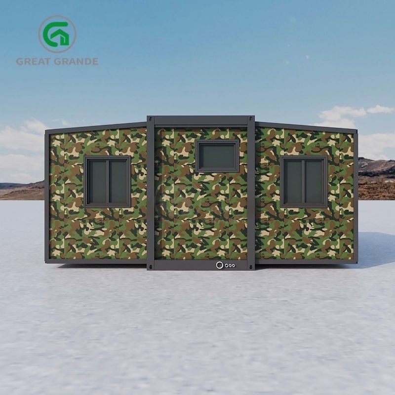 Rumah yang bisa diperluas 5600 mm * 6300 mm * 2250 mm Ruang internal Instalasi cepat