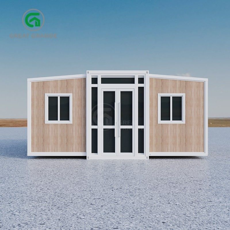 Rumah Prefabrikasi Lapisan Baja Galvanis dengan Warna Luar yang Dapat Dikustomisasi
