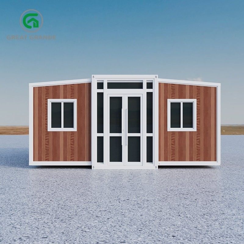 Rumah Prefabrikasi Kontemporer yang Dapat Diekskresikan 2.0kN/m2 Lantai Live Load Aluminium Alloy Sliding Window