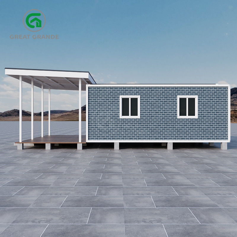 Beban Salju 1,0 KN/m2 Rumah Prefab yang dapat diperluas tahan cuaca tahan lama untuk perumahan sementara atau permanen
