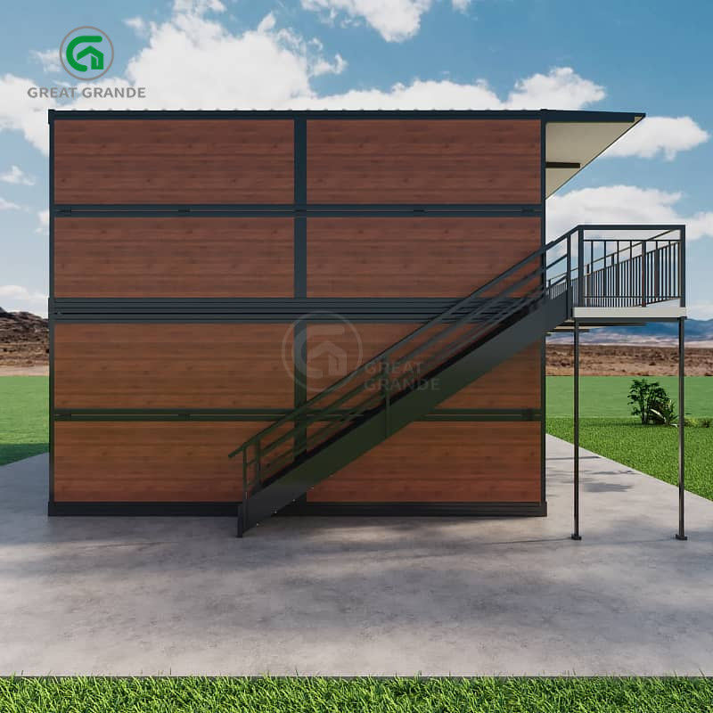 20ft Konstruksi Rumah Kontainer Pabrik Kamar Tidur Pekerja Pemasangan Cepat