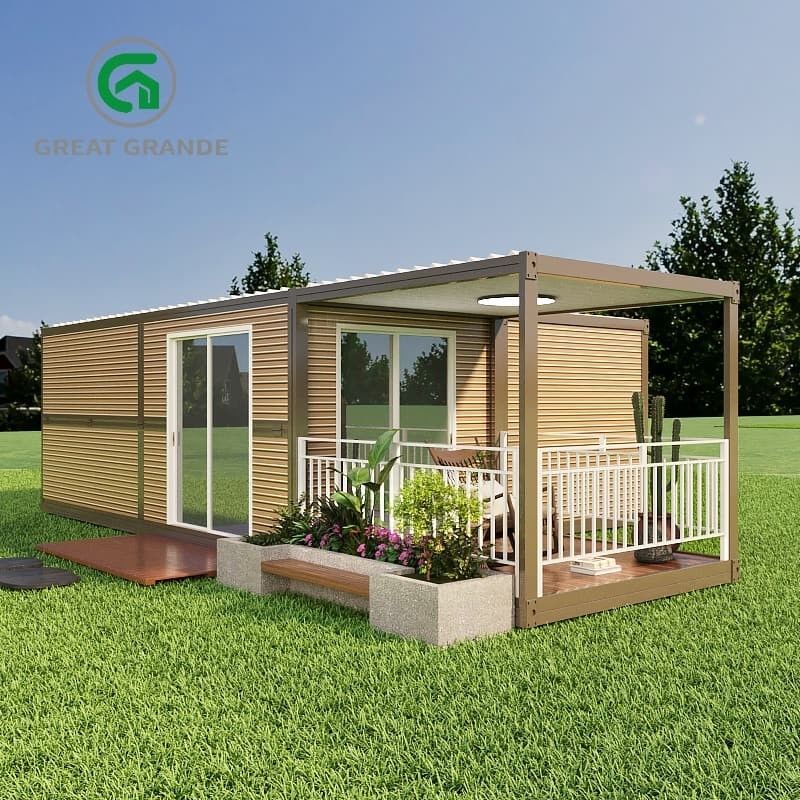 Energi- Fitur Untuk Kontainer Lipat Rumah Memenuhi Standar Internasional yang ketat Pintu yang sudah dipasang
