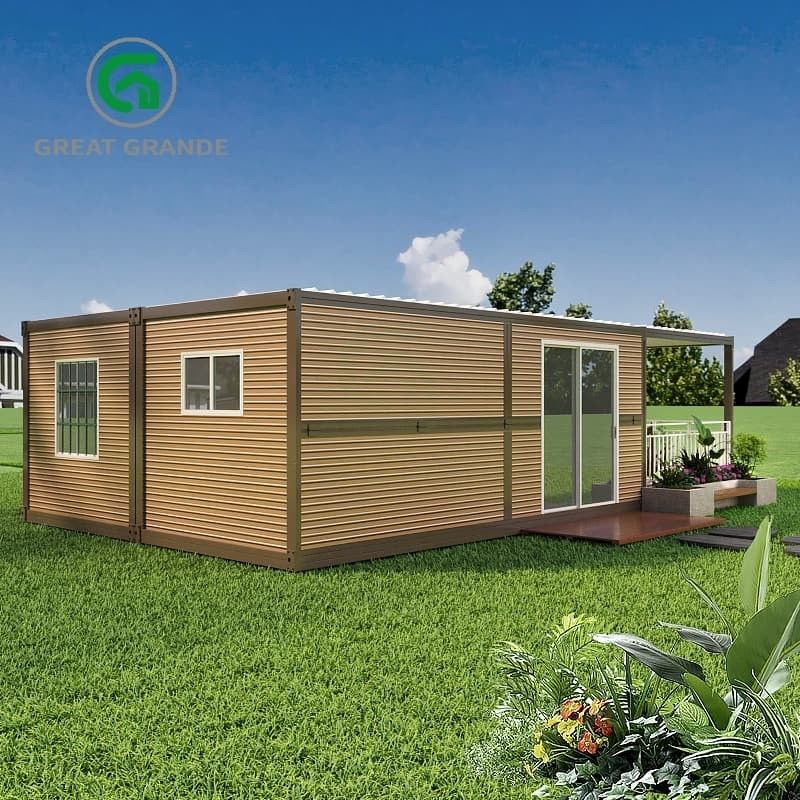 Energi- Fitur Untuk Kontainer Lipat Rumah Memenuhi Standar Internasional yang ketat Pintu yang sudah dipasang