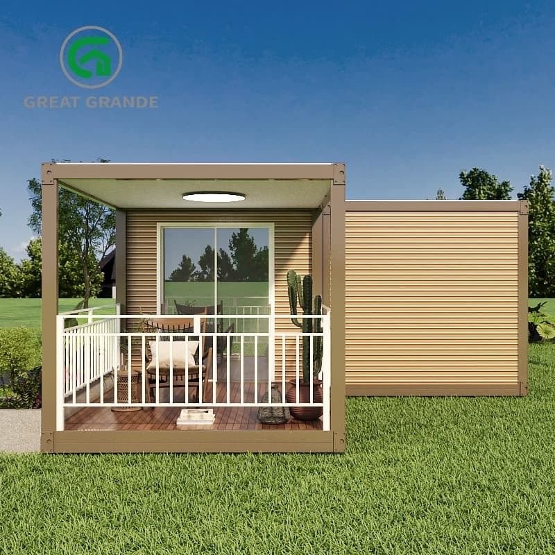 Energi- Fitur Untuk Kontainer Lipat Rumah Memenuhi Standar Internasional yang ketat Pintu yang sudah dipasang