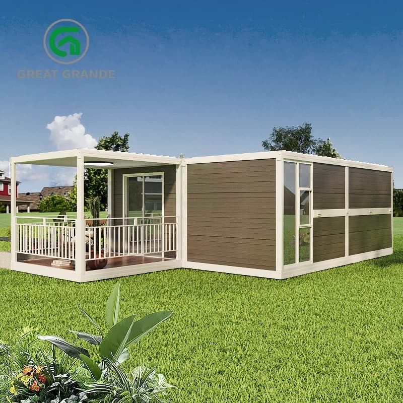 Pengolahan yang Sederhana Kontainer Lipat Rumah Fitur Pra-diinstal Perakitan cepat untuk pemasangan