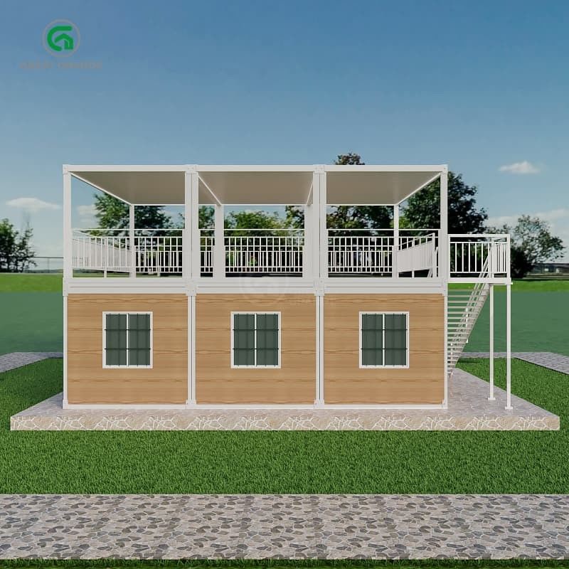 Tekanan lantai 2.0 KN/m2 Rumah Kontainer Portable dengan eksterior dan desain bebas yang dapat disesuaikan